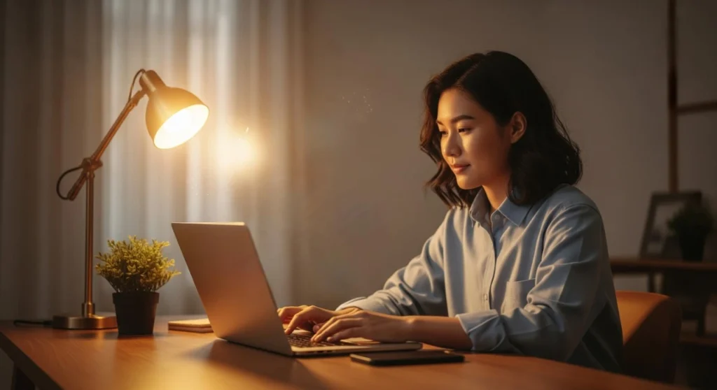 Blogger using underrated AI tools to enhance content creation workflow